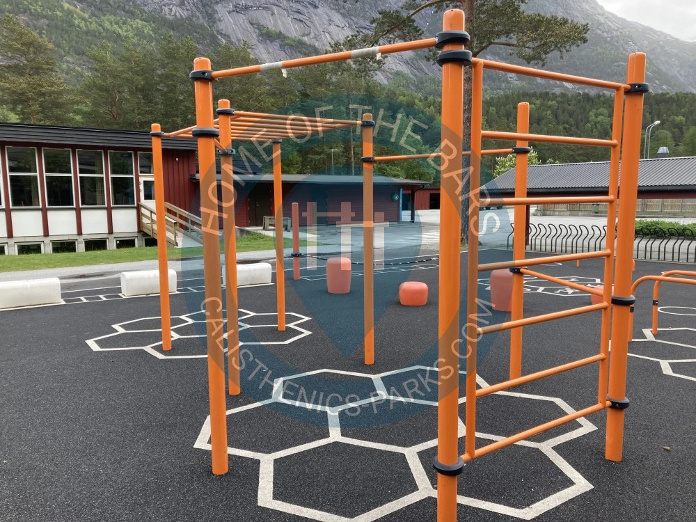 Outdoor Gym - Eidfjord - Eidfjord Elementary School Outdoor Fitness - Norway - Spot