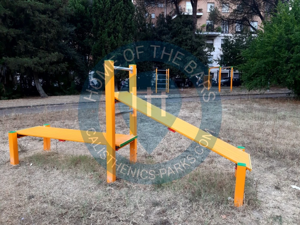 Calisthenics park in 
Address
                                    Via Antonazzo Romano 19, 00196 Rome Rome, Italy
                            
