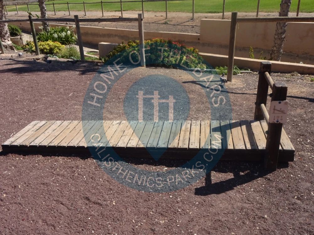 Calisthenics park in Esqueleto de Cachalote, Avenida del Matorral, Solana Matorral, Pájara, Las Palmas, Canarias, 35625, España
