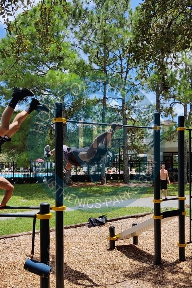 Calisthenics park in FishHawk Phase 2 Swimming Pool, Heronpark Place, FishHawk Ranch, Hillsborough County, Florida, 33547, United States
