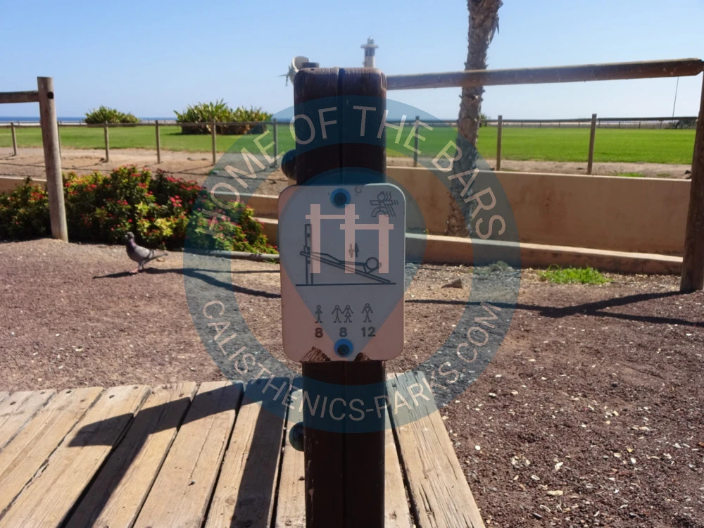 Calisthenics park in Esqueleto de Cachalote, Avenida del Matorral, Solana Matorral, Pájara, Las Palmas, Canarias, 35625, España