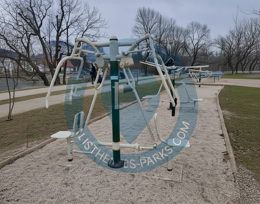 Calisthenics park in Štepanjsko naselje, Pesarska cesta, Štepanjsko naselje, Ljubljana, Upravna Enota Ljubljana, 1533, Slovenija