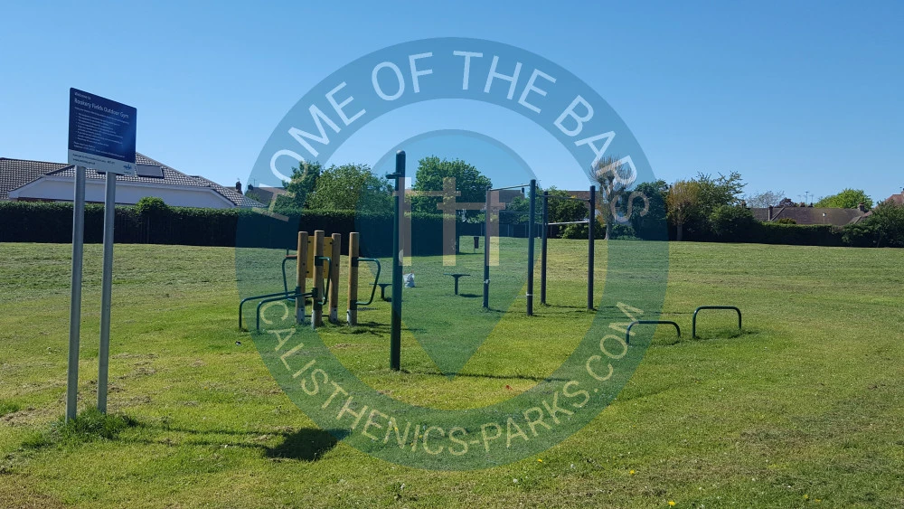 Calisthenics park in The Robert Napier School, Third Avenue, Twydall, Gillingham, Kent, England, ME7 2LX, United Kingdom