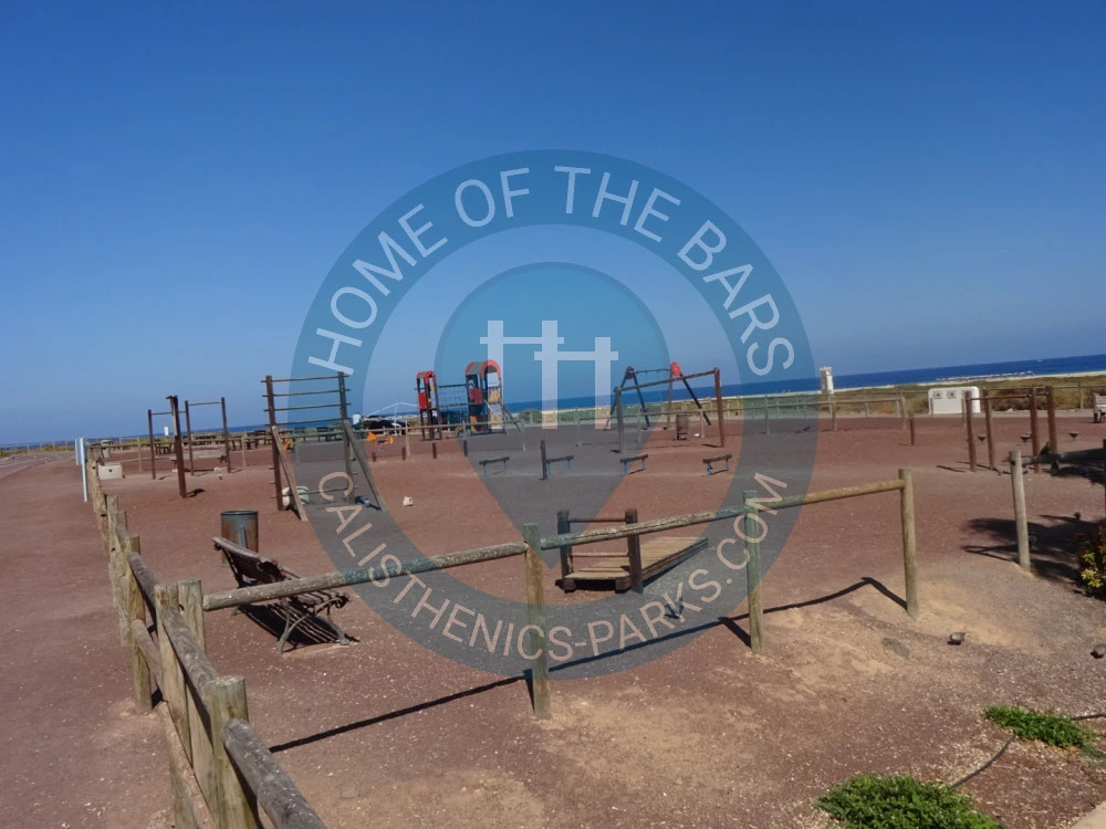 Calisthenics park in Esqueleto de Cachalote, Avenida del Matorral, Solana Matorral, Pájara, Las Palmas, Canarias, 35625, España