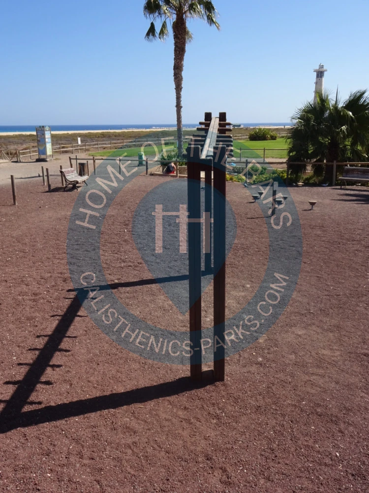 Calisthenics park in Esqueleto de Cachalote, Avenida del Matorral, Solana Matorral, Pájara, Las Palmas, Canarias, 35625, España