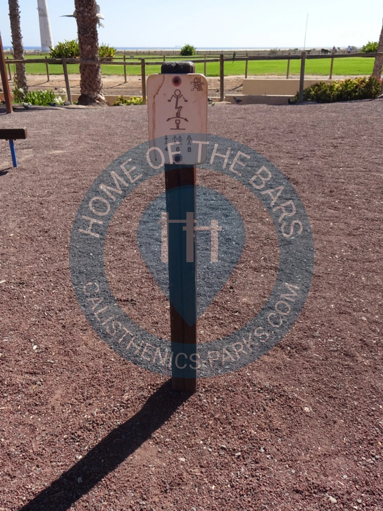 Calisthenics park in Esqueleto de Cachalote, Avenida del Matorral, Solana Matorral, Pájara, Las Palmas, Canarias, 35625, España