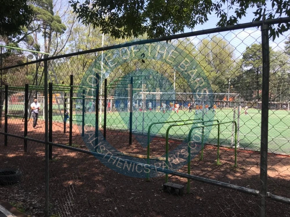 Calisthenics park in La Fragata, Calle Abasolo, Colonia Del Carmen, Coyoacán, Ciudad de México, 04100, México