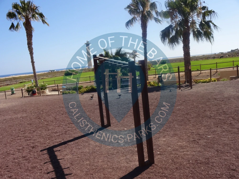 Calisthenics park in Esqueleto de Cachalote, Avenida del Matorral, Solana Matorral, Pájara, Las Palmas, Canarias, 35625, España