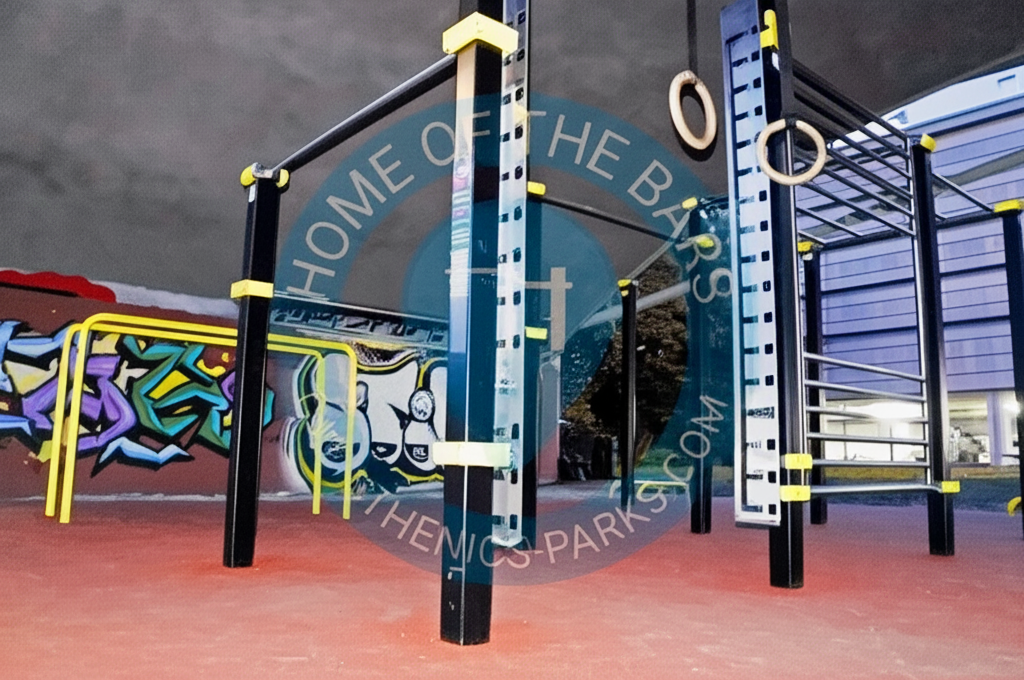 Calisthenics park in Kriegsbrücke, Ossiacher Zeile, St. Agathen und Perau, Villach, Kärnten, 9500, Österreich