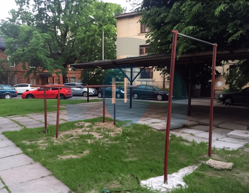 Calisthenics park in 15, Koku iela, Torņakalns, Rīga, Vidzeme, LV-1004, Latvija