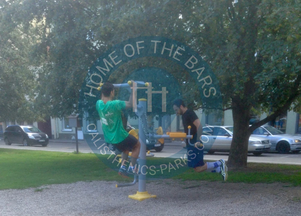 Calisthenics park in Ignitis ON, Ligoninės g., Senamiestis, Senamiesčio seniūnija, Vilnius, Vilniaus miesto savivaldybė, Vilniaus apskritis, 01135, Lietuva