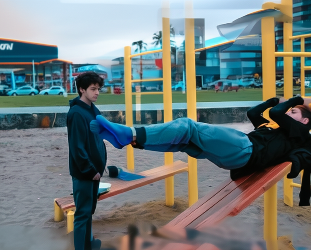 Calisthenics park in Avenida Arturo Prat Chacón, Iquique, Provincia de Iquique, Región de Tarapacá, 1100000, Chile