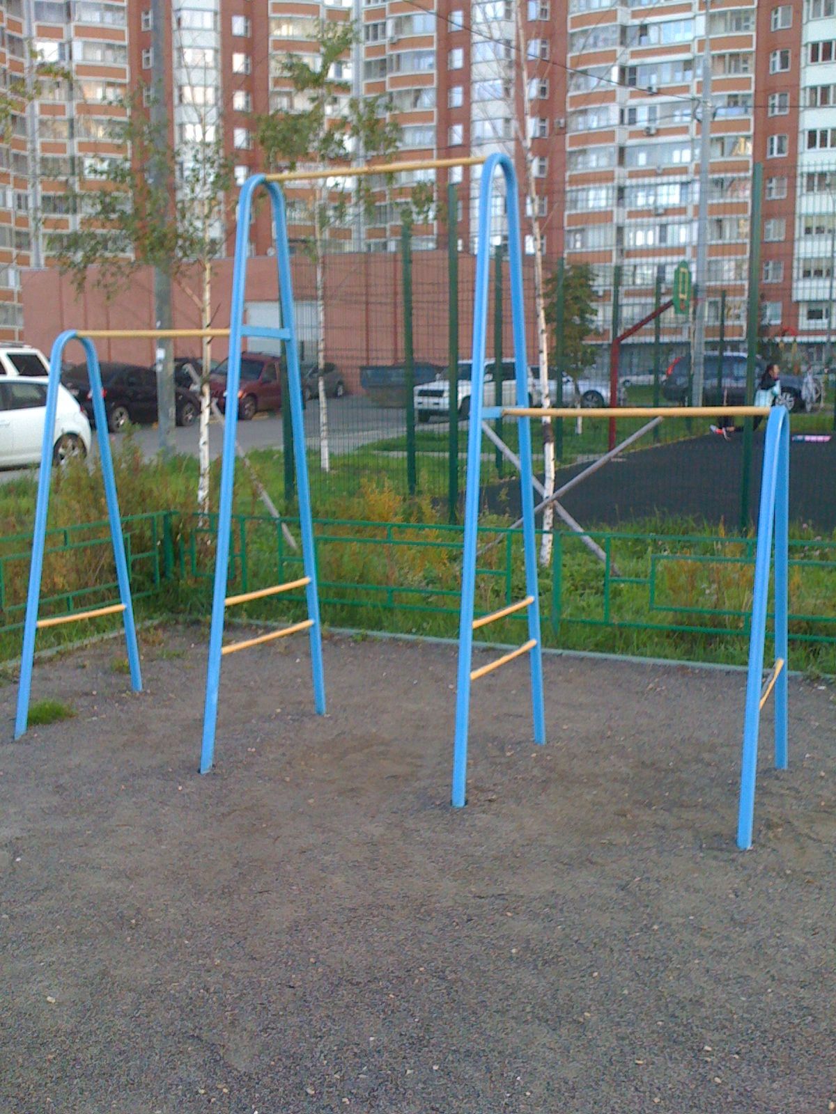 Calisthenics park in Пятёрочка, Подмосковный бульвар, Павшинская Пойма, Красногорск, городской округ Красногорск, Московская область, Центральный федеральный округ, 143405, Россия