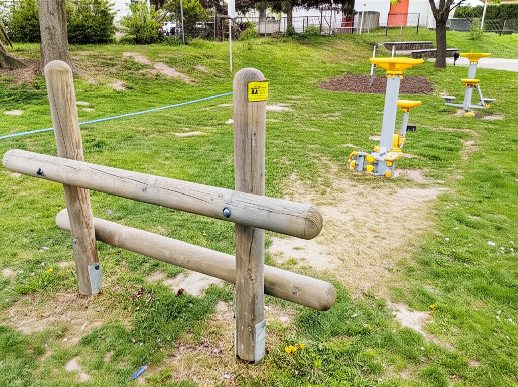 Calisthenics park in 2, Am Neubau, Gemeinde Spillern, Bezirk Korneuburg, Niederösterreich, 2104, Österreich