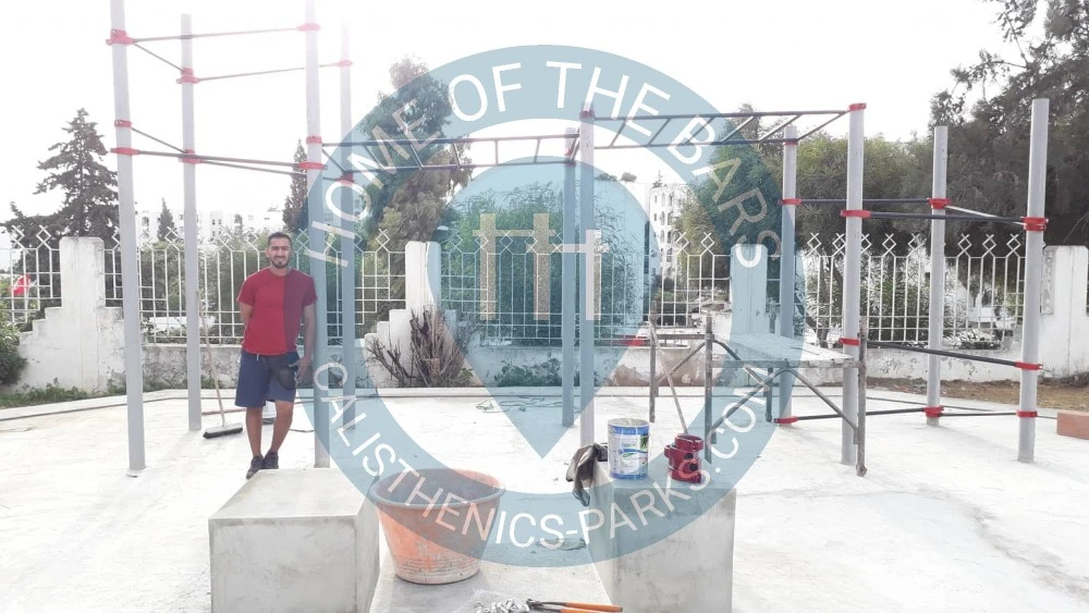 Calisthenics park in دار الشباب عزوز الرباعي, نهج 6604, الرمانة, معتمدية العمران الأعلى, تونس, ولاية تونس, 2062, تونس