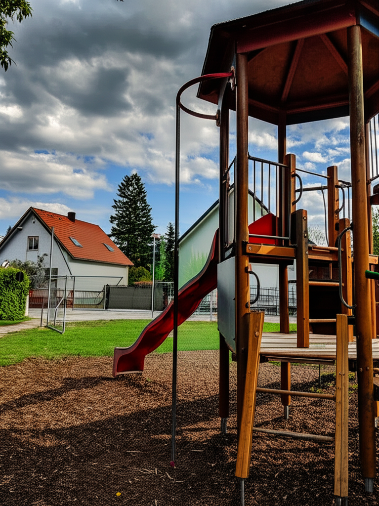 Calisthenics park in 2, Am Neubau, Gemeinde Spillern, Bezirk Korneuburg, Niederösterreich, 2104, Österreich