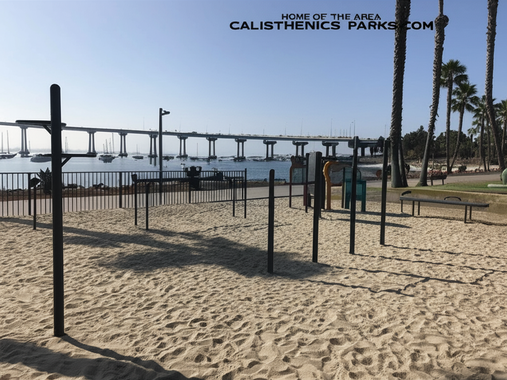 Calisthenics park in Coronado Skatepark, 2000, Mullinex Drive, Coronado, San Diego County, California, 92118, United States