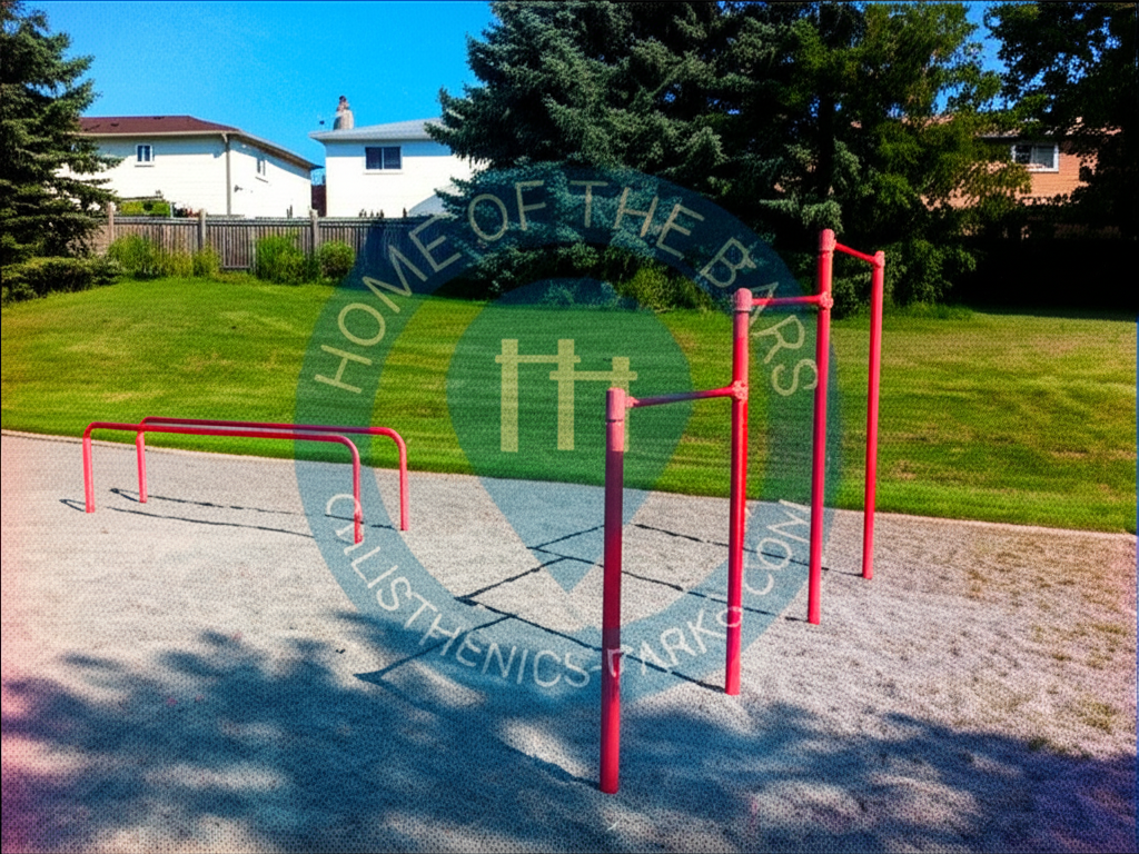 Calisthenics park in Mazo De La Roche Public School, 860, Arnold Crescent, Newmarket, East Gwillimbury, York Region, Golden Horseshoe, Ontario, L3Y 2E2, Canada