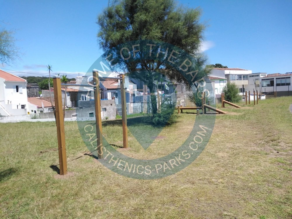 Calisthenics park in Avenida do Mar, Rosto do Cão (São Roque), Ponta Delgada, Açores, 9500-296, Portugal