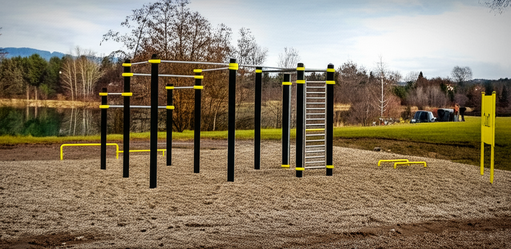 Calisthenics park in Beachvolleyballplätze Silbersee 3&4, Silberseestraße, St. Ulrich, Duel, Serai, Villach, Kärnten, 9524, Österreich