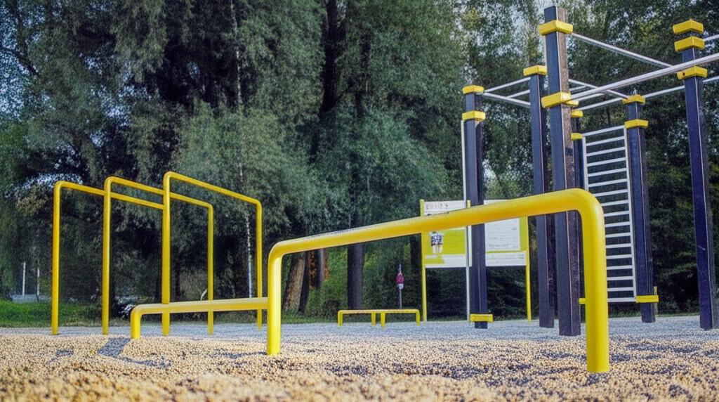 Calisthenics park in Beachvolleyballplätze Silbersee 3&4, Silberseestraße, St. Ulrich, Duel, Serai, Villach, Kärnten, 9524, Österreich