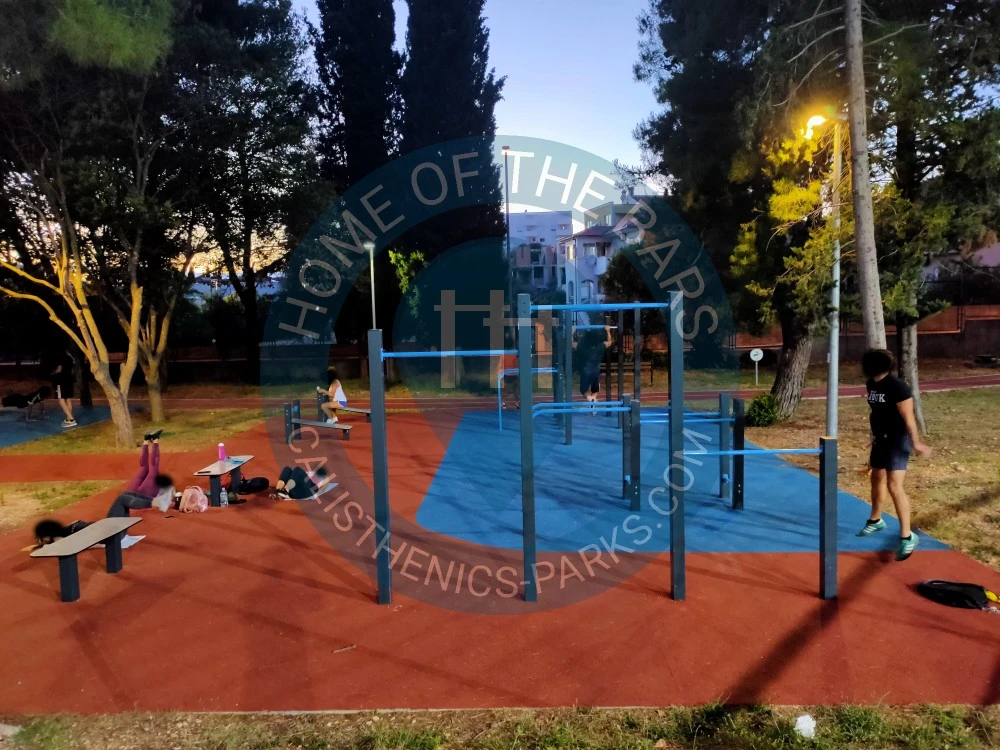 Calisthenics park in Športski centar Višnjik, Domovinskog rata, Mjesni odbor Višnjik, Zadar, Grad Zadar, Zadarska županija, 23000, Hrvatska
