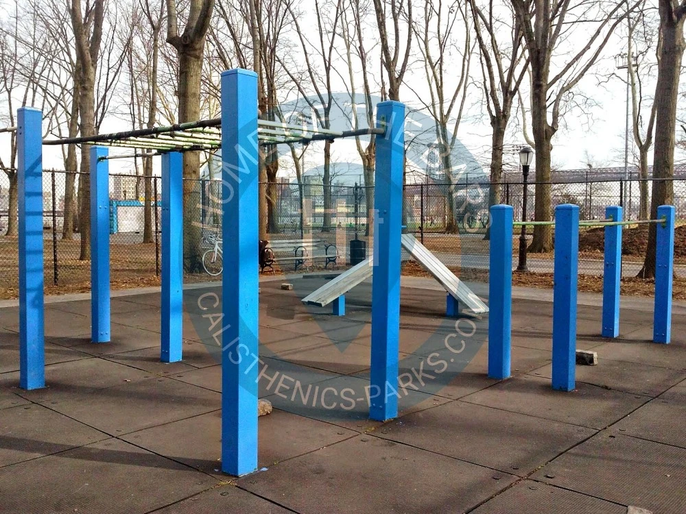 New York City - Outdoor Training Exercise Stations - Eastern River Park - United States - Spot