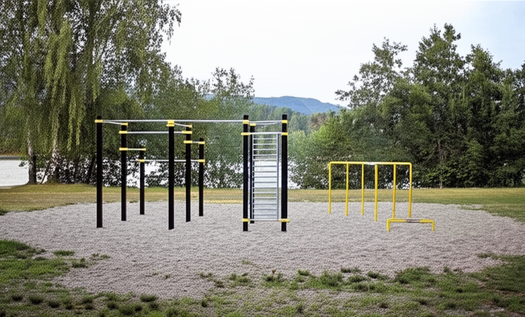 Calisthenics park in Beachvolleyballplätze Silbersee 3&4, Silberseestraße, St. Ulrich, Duel, Serai, Villach, Kärnten, 9524, Österreich