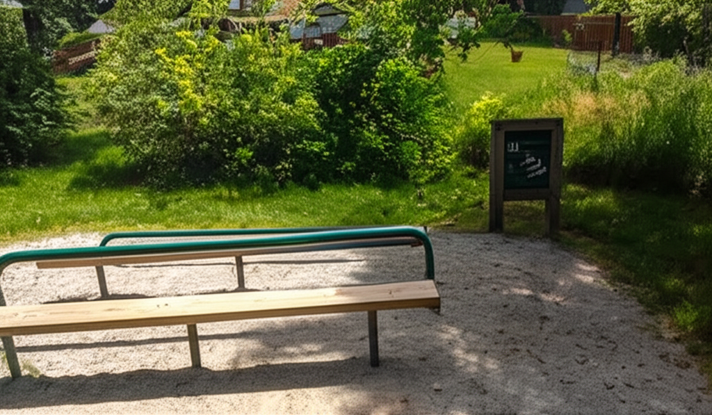Calisthenics park in County Recreation Center, Fitness Trail (1.4 Miles), Ann Arbor, Washtenaw County, Michigan, 48108, United States
