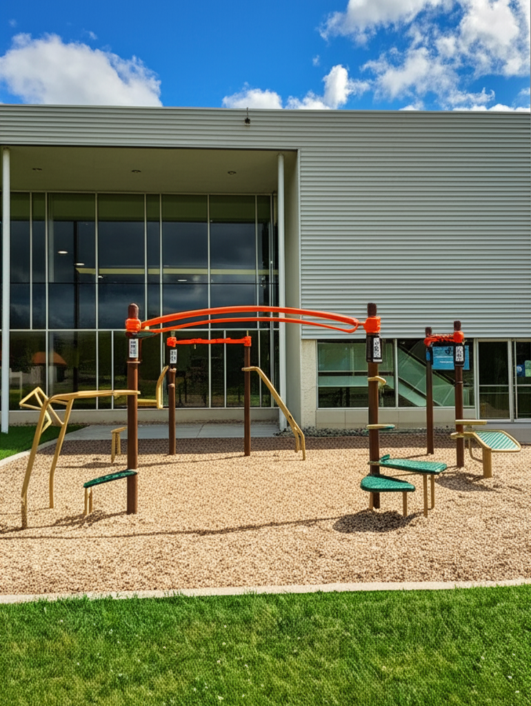 Niagara Falls, Ontario - Outdoor Exercise Park - Ontario McBain Community Centre - Canada - Spot