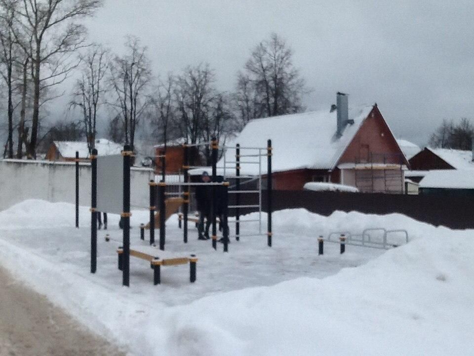 Calisthenics park in спорткомплекс "Мещёра", Набережная улица, Егорьевск, городской округ Егорьевск, Московская область, Центральный федеральный округ, 140301, Россия