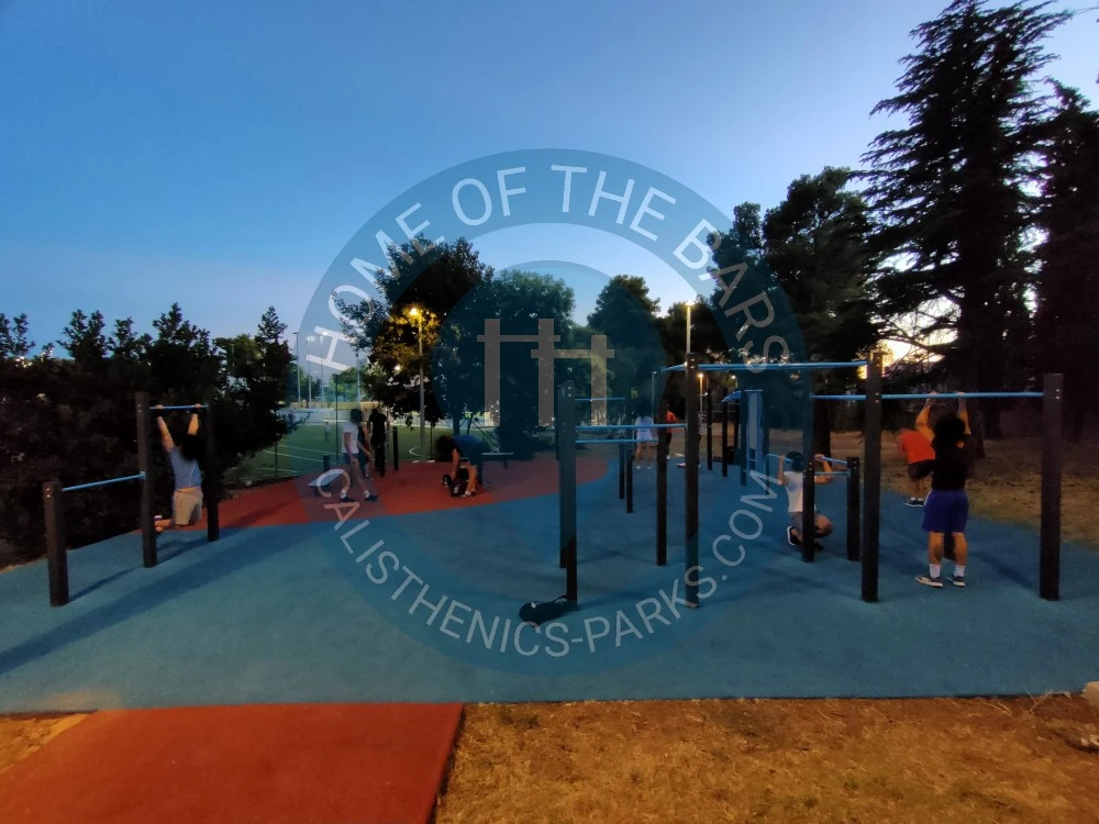 Calisthenics park in Športski centar Višnjik, Domovinskog rata, Mjesni odbor Višnjik, Zadar, Grad Zadar, Zadarska županija, 23000, Hrvatska