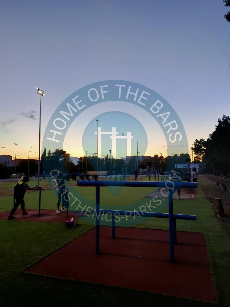 Calisthenics park in Športski centar Višnjik, Domovinskog rata, Mjesni odbor Višnjik, Zadar, Grad Zadar, Zadarska županija, 23000, Hrvatska