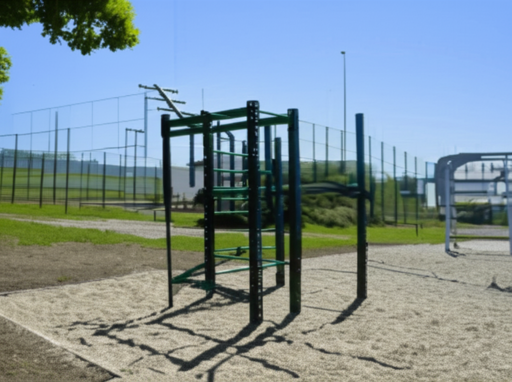 Calisthenics park in hřiště, 44318, Kovákov, Mrsklesy na Moravě, Mrsklesy, okres Olomouc, Olomoucký kraj, Střední Morava, 783 65, Česko