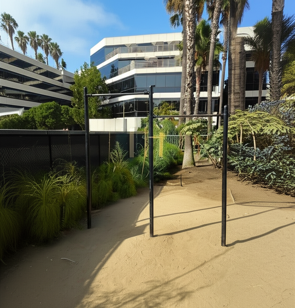 Calisthenics park in Broadway, Santa Monica, Los Angeles County, CAL Fire Contract Counties, California, 90404, United States