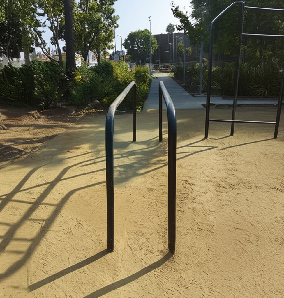Calisthenics park in Broadway, Santa Monica, Los Angeles County, CAL Fire Contract Counties, California, 90404, United States