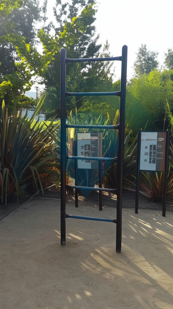 Calisthenics park in Broadway, Santa Monica, Los Angeles County, CAL Fire Contract Counties, California, 90404, United States