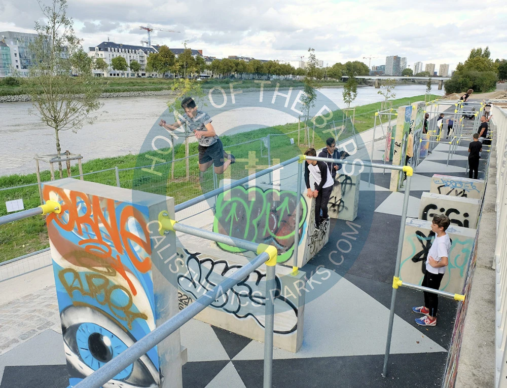 Nantes - Parkour Park - Île de Nantes - France - Spot
