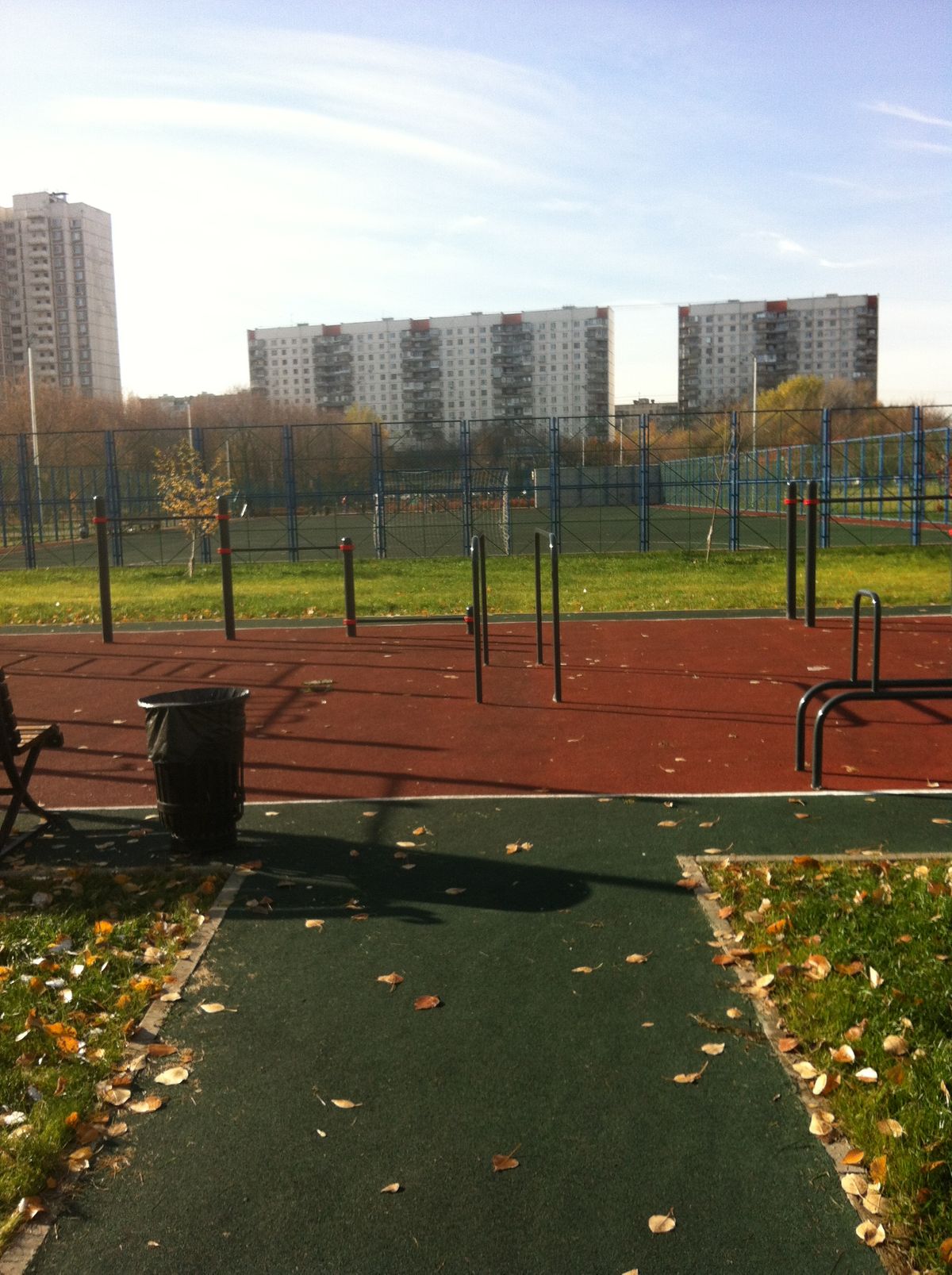 Calisthenics park in проезд Дежнёва, район Отрадное, Москва, Центральный федеральный округ, 127081, Россия