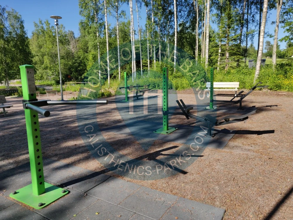 Calisthenics Stations - Lahti - Ruuhijärvi outdoor gym - Finland - Spot