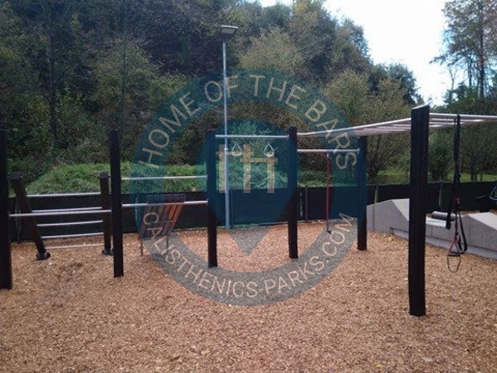 Calisthenics park in KraftgarSten, Unterer Schiffweg, Kraxental, Garsten Nord, Garsten, Bezirk Steyr-Land, 4451, Österreich