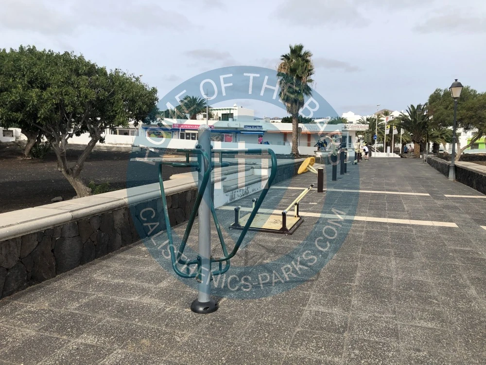 Calisthenics park in Avenida Las Playas, Puerto del Carmen, Tías, Las Palmas, Canarias, 35519, España