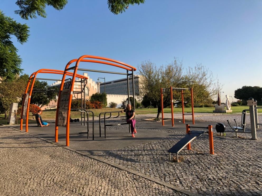 Lisbon - Outdoor Fitness Workout Park - Jardim Amalia Rodrigues - Portugal - Spot