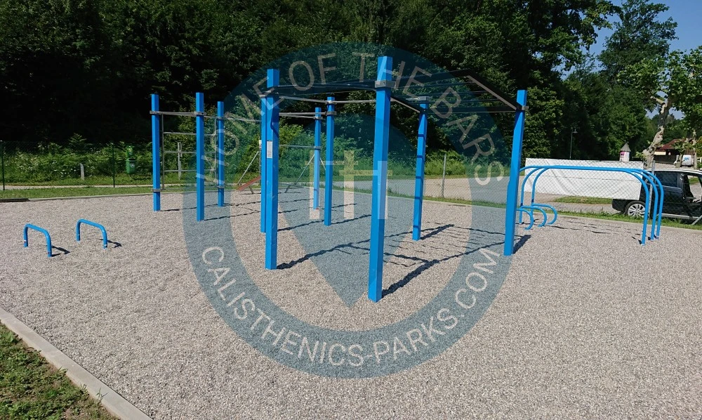 Calisthenics park in Waldarena, Sportplatzstraße, Selpritsch, Velden am Wörther See, Bezirk Villach-Land, Kärnten, 9220, Österreich