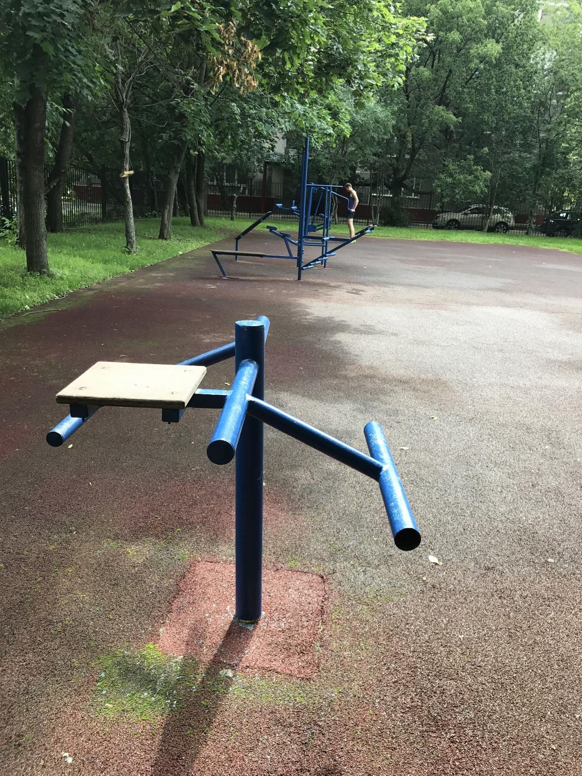 Calisthenics park in 7В, Новая улица, 3-й микрорайон, Реутов, городской округ Реутов, Московская область, Центральный федеральный округ, 143964, Россия