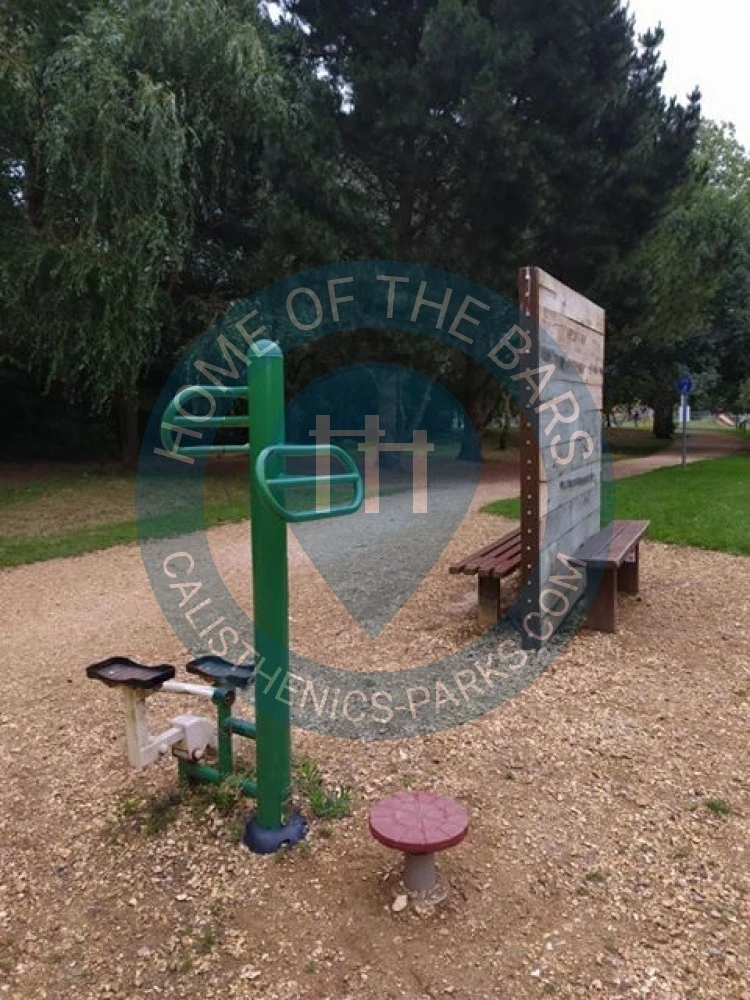 Calisthenics park in St John's Church of England Primary School, Coombe Avenue, Melcombe Regis, Weymouth, Dorset, England, DT4 7TP, United Kingdom