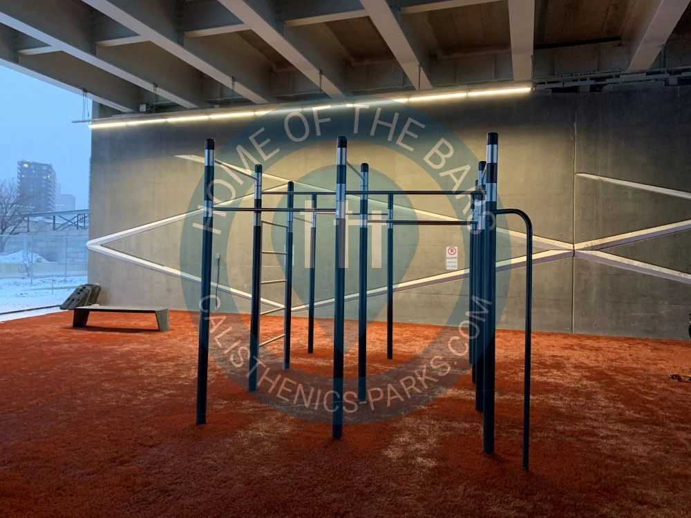 Calisthenics park in 1033, Rue Smith, Griffintown, Le Sud-Ouest, Montréal, Agglomération de Montréal, Montréal (région administrative), Québec, H3C 0M4, Canada