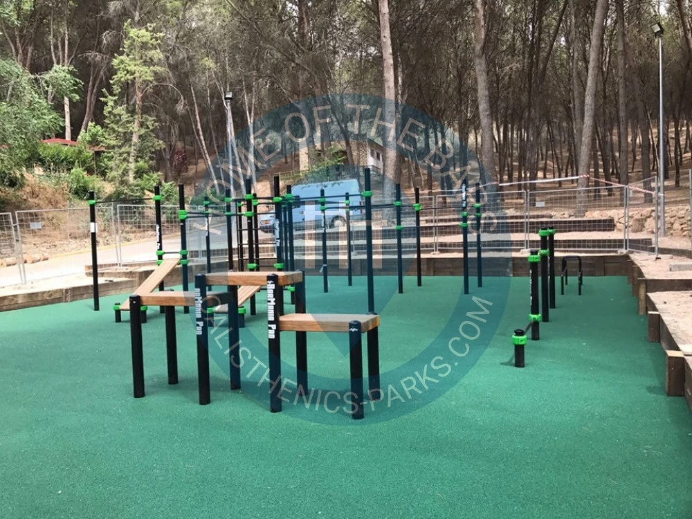 Calisthenics park in Morata de Tajuña, Comunidad de Madrid, 28530, España