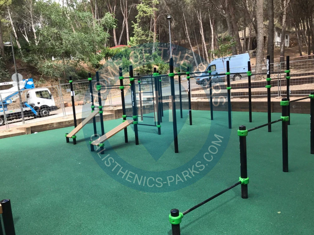 Calisthenics park in Morata de Tajuña, Comunidad de Madrid, 28530, España