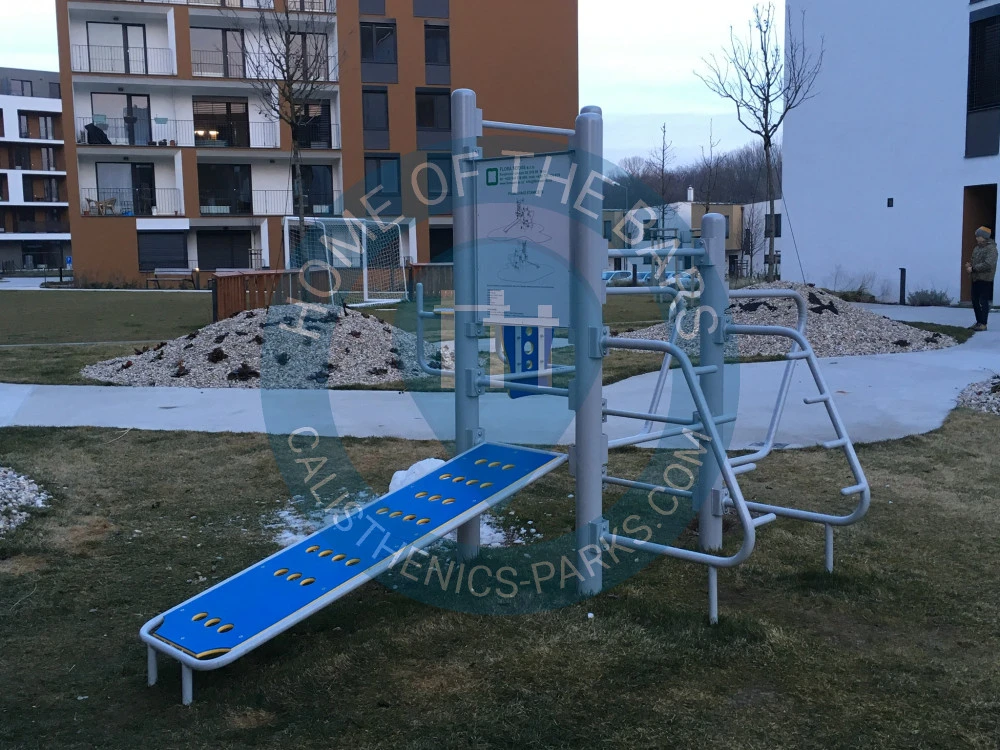Bratislava - Outdoor fitness station - Petržalka - Slovakia - Spot